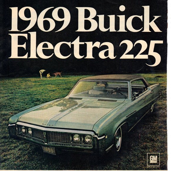 Vintage 1968 Print Ad for 1969 Buick Electra 225 and Continental Airlines PA282 - Picture 1 of 2